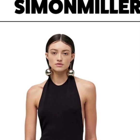 NWOT Simon Miller “Drop The Ball” Extra Large Light Weight Silver Earrings - Picture 2 of 6